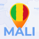 Mali Map - Republic of Mali Travel Map - VideoHive Item for Sale