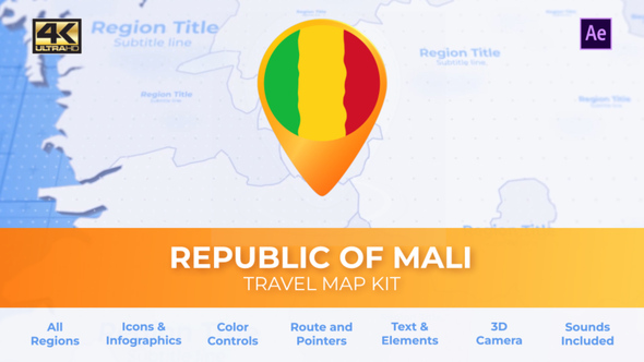 Mali Map - Republic of Mali Travel Map