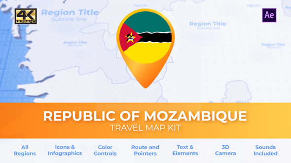Mozambique Map - Republic of Mozambique Travel Map