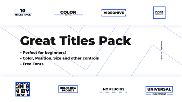 10 Great Titles Pack | After Effects