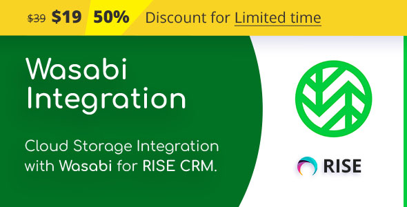 Wasabi Integration for RISE CRM