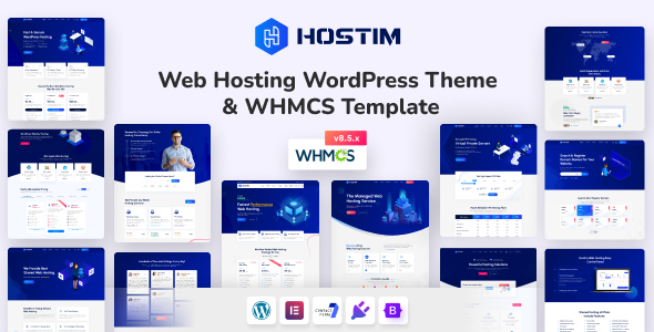Hostim – Web Hosting WordPress Theme with WHMCS