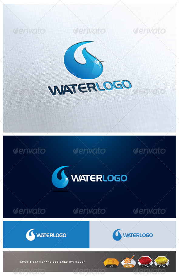 Water Drop Logo - Abstract Logo Templates