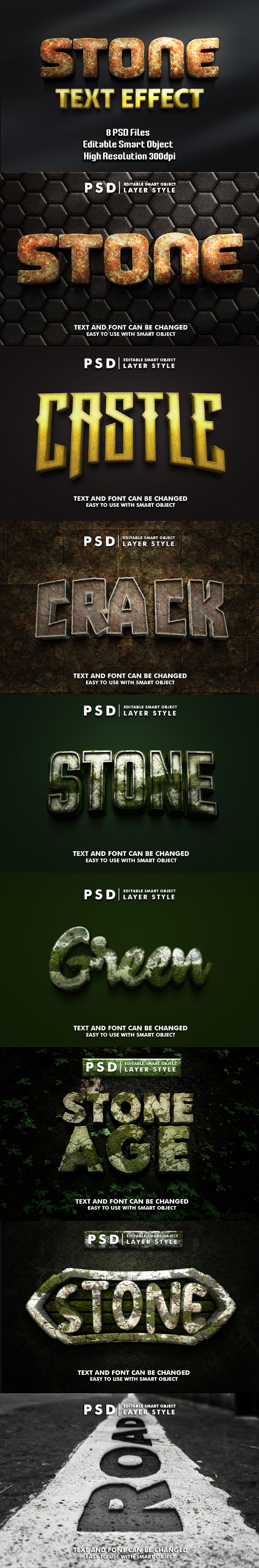 The Best of Stone Psd Text Effect
