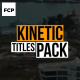Kinetic Titles | FCPX - VideoHive Item for Sale