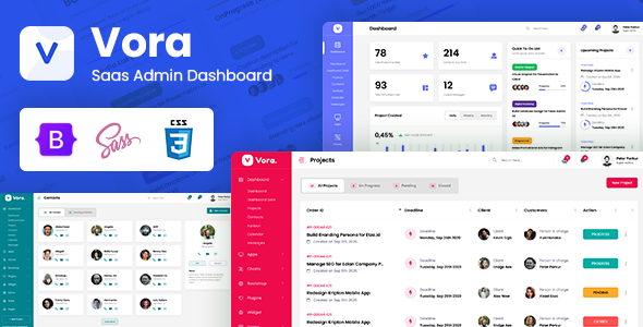 Vora - Saas Admin Dashboard Bootstrap HTML Template