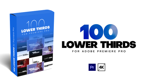 100 Lower Thirds for Premiere Pro
