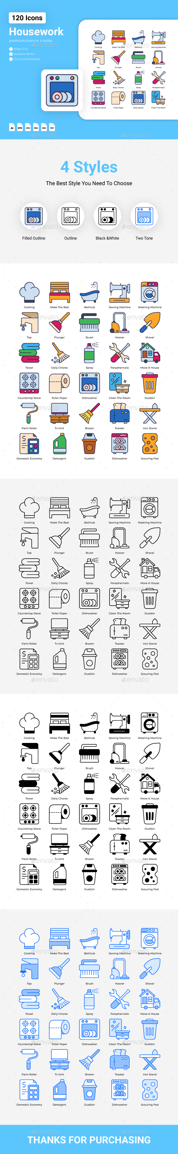 Housework Icons