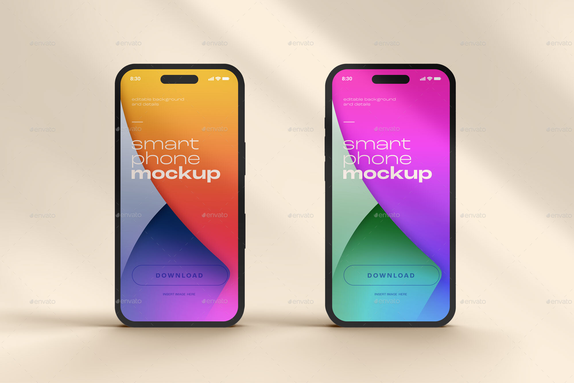 iPhone 14 Pro Clay Mockup Set, Graphics | GraphicRiver