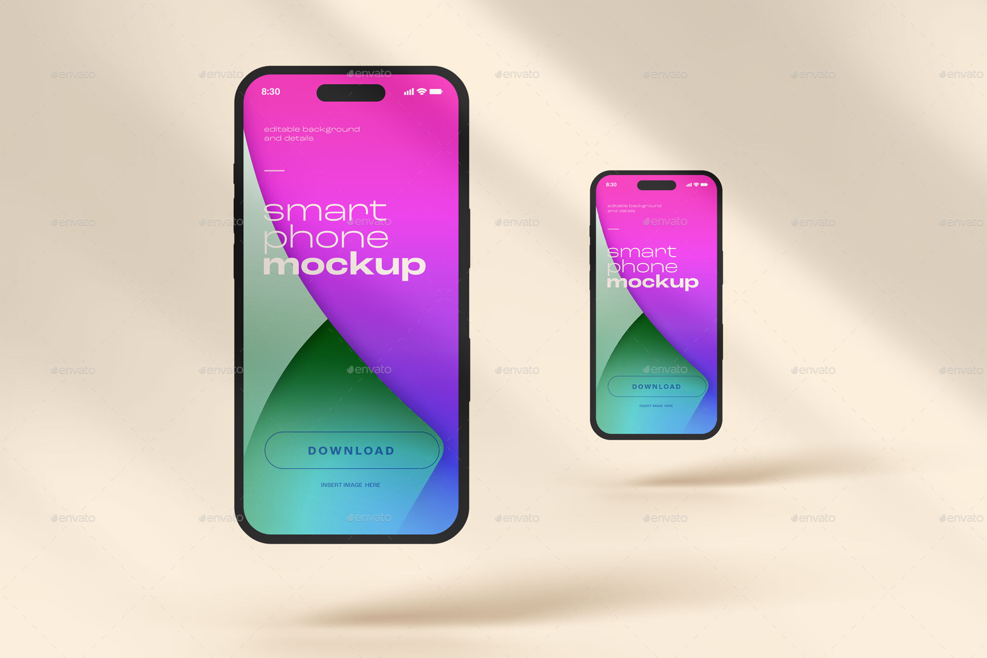 iPhone 14 Pro Clay Mockup Set, Graphics | GraphicRiver