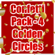 Confetti Pack 4 Golden Circles - VideoHive Item for Sale