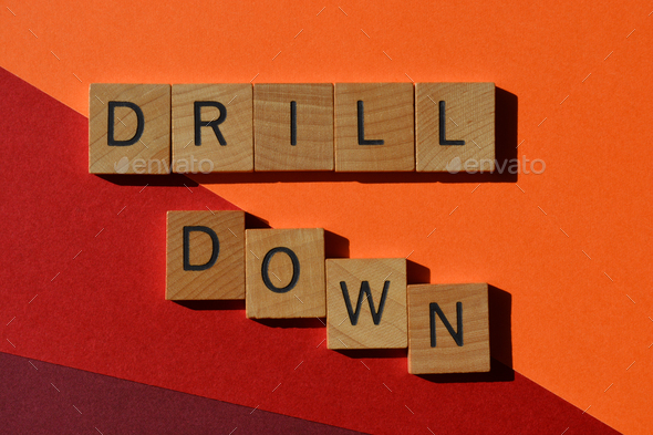 Drill Down, phrase as banner headline