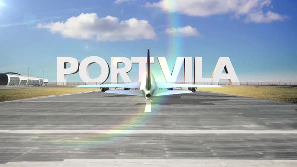 Commercial Airplane Landing Capitals And Cities   Port Vila