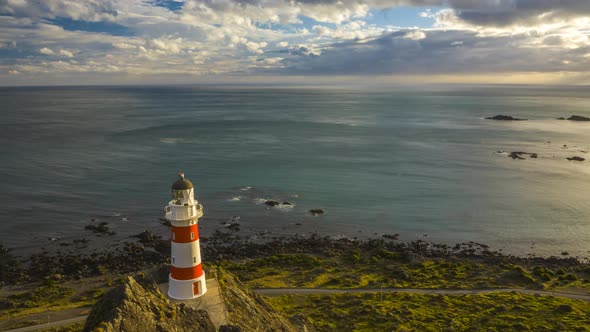 Cape Palliser lighthouse timelapse alt