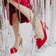 bright red shoes woman christmas party fashion - PhotoDune Item for Sale
