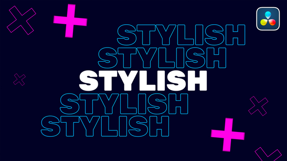 Stylish Typography Intro | DaVinci Resolve