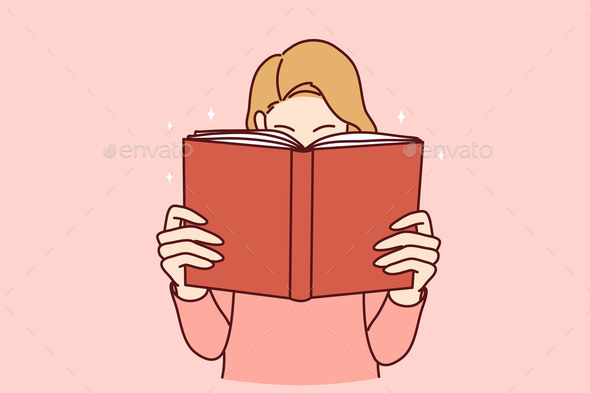 Young Woman Enjoy Reading Book