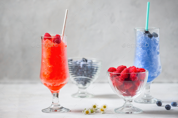 summer refreshing granita frozen juice cocktail
