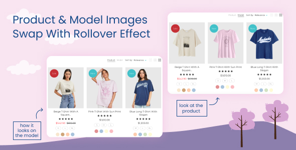 Product & Model Images Swap Rollover on Category Page