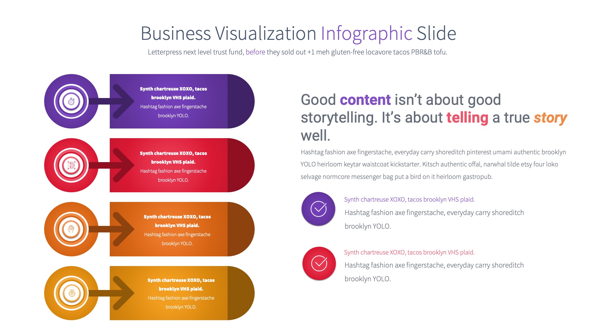 Business Visualization - PowerPoint Infographics Slides, Presentation ...