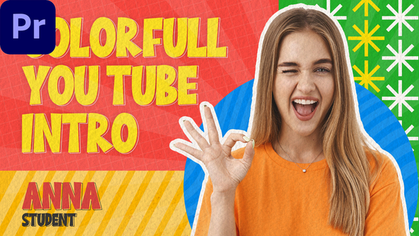 Colorful YouTube Vlog Intro |MOGRT|
