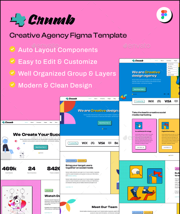 Crumb - Creative Agency Figma Template