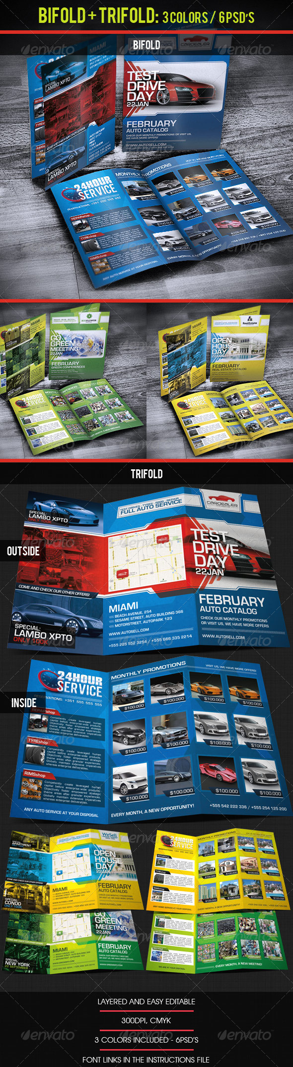 Bifold + Trifold Business Catalog Brochure - Catalogs Brochures