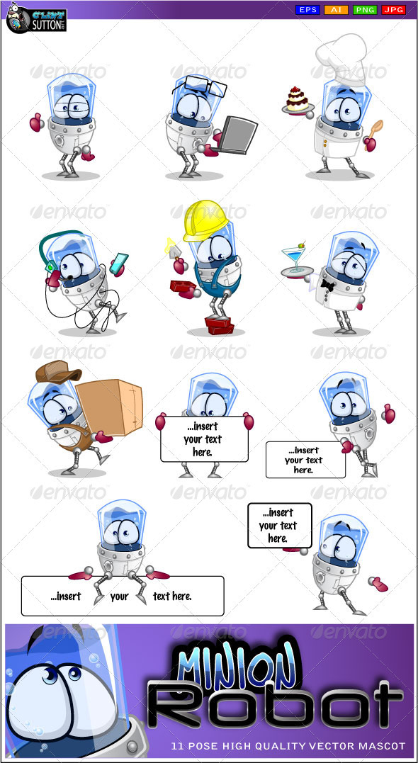 Minion Robot Mascot - Miscellaneous Characters