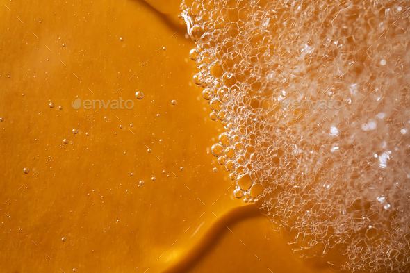A drop of gel and the texture of the foam. - Stock Photo - Images