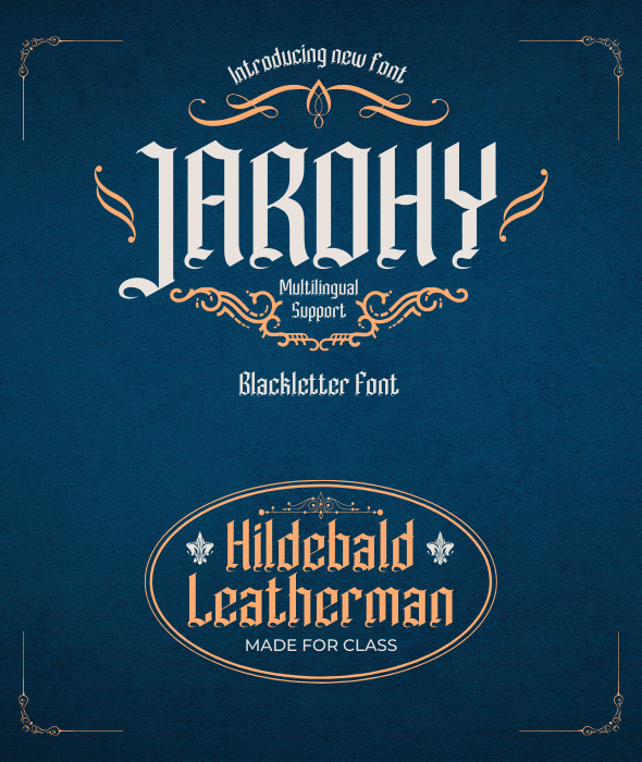 Jarohy – Blackletter Font