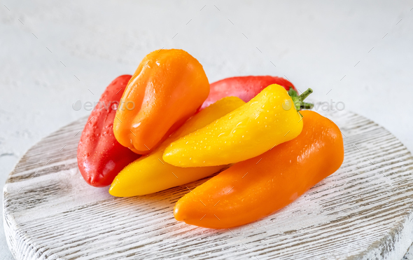 Fresh sweet peppers - Stock Photo - Images