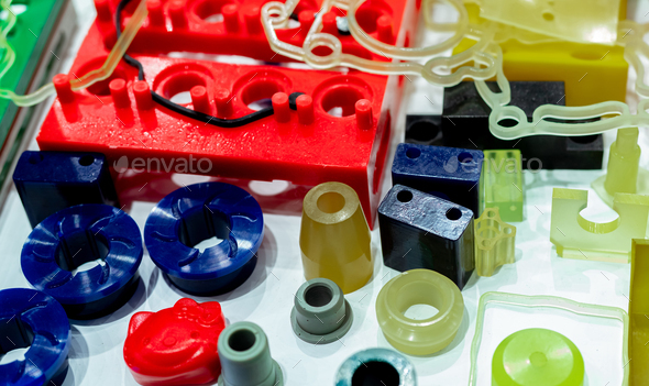 Engineering plastics. Plastic material used in manufacturing industry. Global engineering plastic