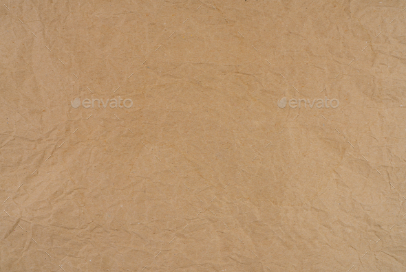 Old wrinkled brown paper texture background. Rough brown kraft paper ...