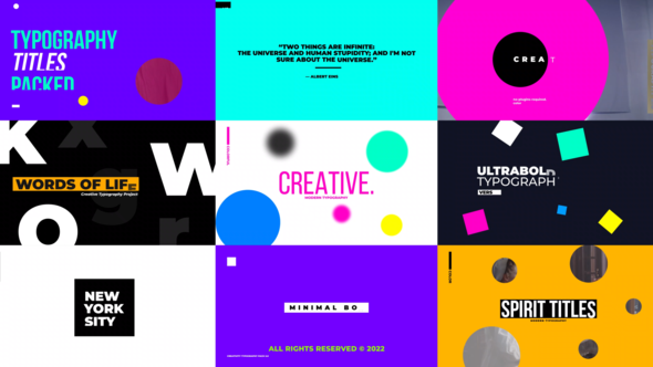 Typography Titles V2 | After Effects, After Effects Project Files ...