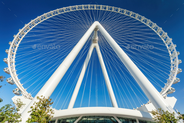 Ain Dubai or the Eye of Dubai. The largest ferris wheel in the world - Stock Photo - Images