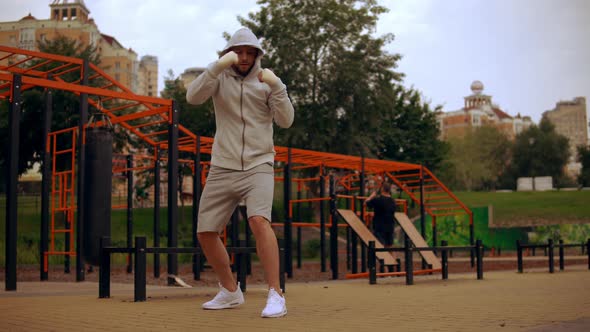 Businessman Works at Home Office alt