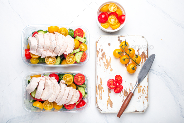 Meal Prep Chicken Salad Lunch Boxes