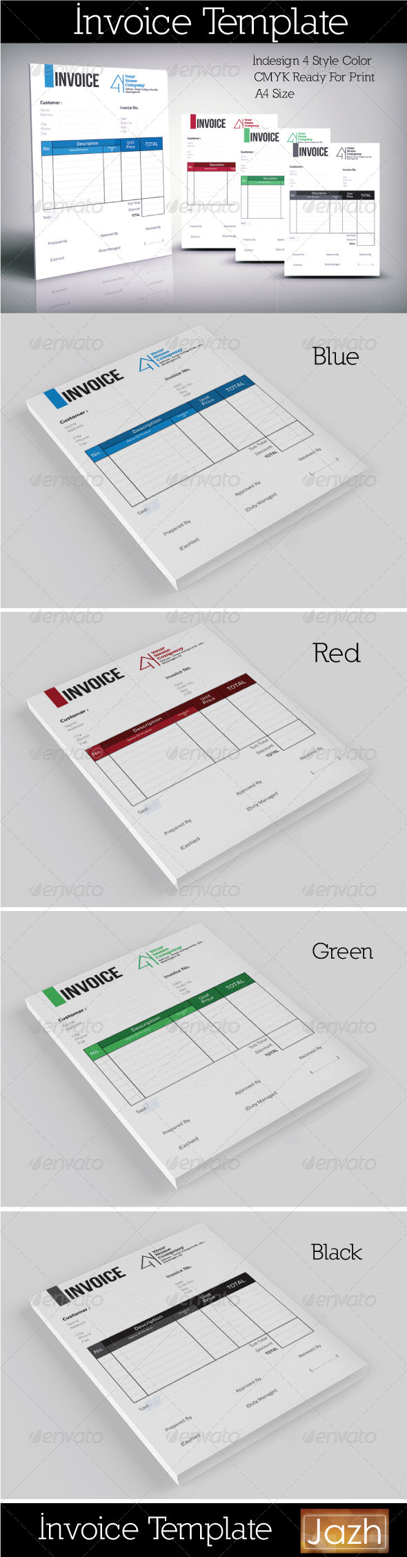 Invoice Template Clean - Proposals & Invoices Stationery