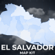El Salvador Map - Republic of El Salvador Map Kit - VideoHive Item for Sale