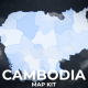 Cambodia Map - Kingdom of Cambodia Map Kit - VideoHive Item for Sale