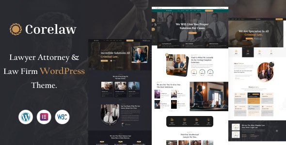 Corelaw – Lawyer & Law Firm WordPress Theme