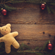 Christmas background with teddy bear - PhotoDune Item for Sale