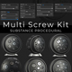 Multi screw kit for substance 3d painter