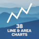 38 Line &amp; Area Charts | Infographics Pack - VideoHive Item for Sale