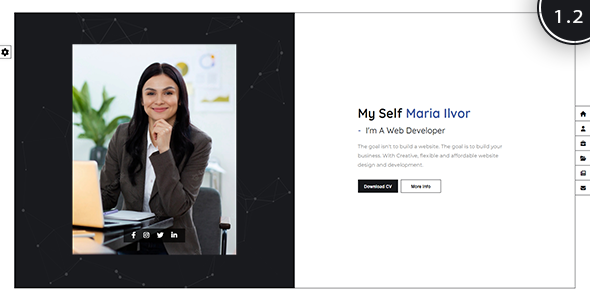Marvelous Masterly - Personal Portfolio One Page HTML Template