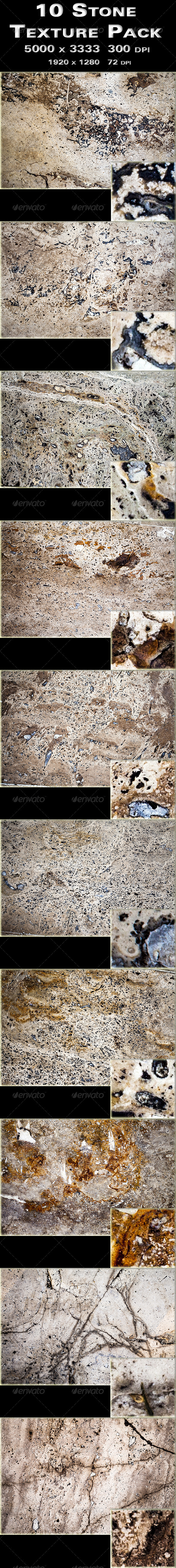 10 Stone Texture Pack - Stone Textures