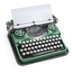 Vintage typewriter with blank sheet isolated on white. - PhotoDune Item for Sale