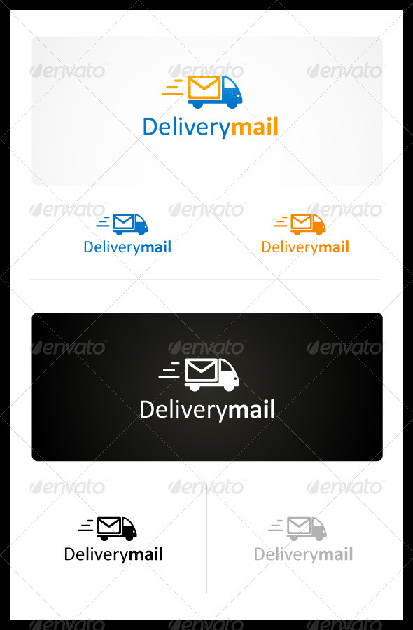 Delivery Mail - Objects Logo Templates