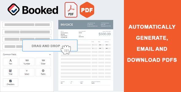 Booked PDF Customizer - Booked Invoices