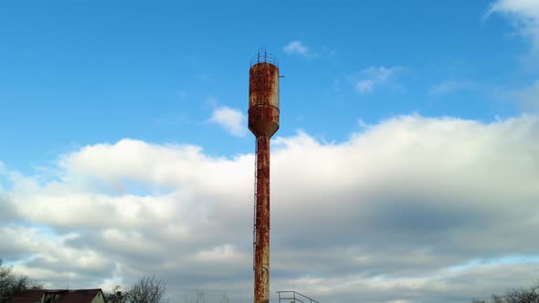 Old Rusty Soviet Water Tower